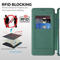 Custodia a libro magnetica elegante per Samsung Galaxy S26+ con scomparti per carte RFID