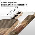 Custodia a libro magnetica elegante per Samsung Galaxy S26+ con scomparti per carte RFID - Marrone