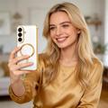 Custodia MagFlex per Samsung Galaxy S26+ Tech-Protect - Compatibile con MagSafe - Trasparente / Color Oro