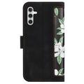 Samsung Galaxy S27 Custodia a portafoglio floreale con slot per carte - Nero