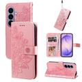 Custodia a portafoglio Mandala per Samsung Galaxy S27 con cinturino da polso - Rosa
