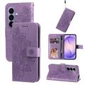 Custodia a portafoglio Mandala per Samsung Galaxy S27 con cinturino da polso - Viola