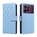 Custodia a portafoglio trapuntata lusso per Samsung Galaxy S27 Pro - Blu