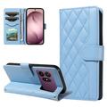 Custodia a portafoglio trapuntata lusso per Samsung Galaxy S27 Pro - Blu