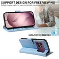 Custodia a portafoglio trapuntata lusso per Samsung Galaxy S27 Pro - Blu