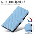 Custodia a portafoglio trapuntata lusso per Samsung Galaxy S27 Pro - Blu