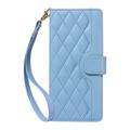 Custodia a portafoglio trapuntata lusso per Samsung Galaxy S27 Pro - Blu