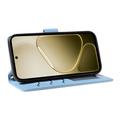 Custodia a portafoglio trapuntata lusso per Samsung Galaxy S27 Pro - Blu