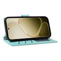 Custodia a portafoglio trapuntata lusso per Samsung Galaxy S27 Pro - Verde