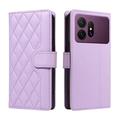 Custodia a portafoglio trapuntata lusso per Samsung Galaxy S27 Pro - Viola