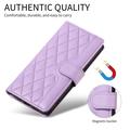 Custodia a portafoglio trapuntata lusso per Samsung Galaxy S27 Pro - Viola