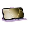 Custodia a portafoglio trapuntata lusso per Samsung Galaxy S27 Pro - Viola