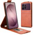 Samsung Galaxy S27 Pro Custodia verticale con supporto - Marrone