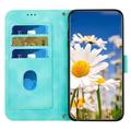 Samsung Galaxy S27+ Custodia a portafoglio floreale con slot per carte - Verde