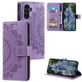 Custodia a portafoglio Mandala per Samsung Galaxy S27+ con cinturino da polso - Viola