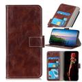 Samsung Galaxy S27+ Custodia a portafoglio con supporto - Marrone