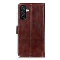 Samsung Galaxy S27+ Custodia a portafoglio con supporto - Marrone
