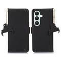 Custodia in pelle a portafoglio Samsung Galaxy S27+ con RFID - Nera