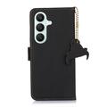 Custodia in pelle a portafoglio Samsung Galaxy S27+ con RFID - Nera