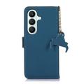 Samsung Galaxy S27+ Custodia in pelle con RFID - Blu