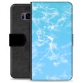 Custodia Portafoglio per Samsung Galaxy S8  - Marmo Blu