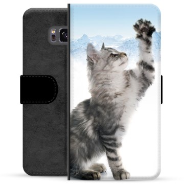 Custodia Portafoglio per Samsung Galaxy S8  - Gatto