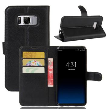 Custodia a Portafoglio per Samsung Galaxy S8 con Chiusura Magnetica