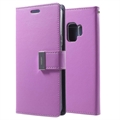 Custodia a portafoglio per Samsung Galaxy S9 Mercury Rich Diary (Bulk) - Viola