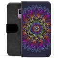 Custodia a Portafoglio Premium per Samsung Galaxy S9 - Mandala Colorato