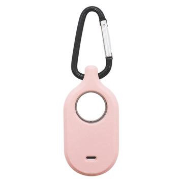 Custodia in silicone Samsung Galaxy SmartTag 2 con portachiavi - rosa