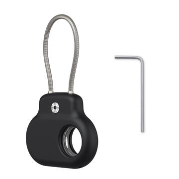 Custodia in silicone per Samsung Galaxy SmartTag/SmartTag2 con filo in acciaio inossidabile