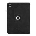 Custodia intelligente rotante a 360 Samsung Galaxy Tab A11/A9 con slot per carte - Nera