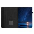 Custodia intelligente rotante a 360 Samsung Galaxy Tab A11/A9 con slot per carte - Nera