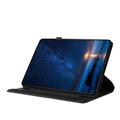 Custodia intelligente rotante a 360 Samsung Galaxy Tab A11/A9 con slot per carte - Nera