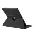 Custodia intelligente rotante a 360 Samsung Galaxy Tab A11/A9 con slot per carte - Nera