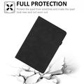 Custodia intelligente rotante a 360 Samsung Galaxy Tab A11/A9 con slot per carte - Nera