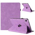 Custodia intelligente rotante a 360 Samsung Galaxy Tab A11/A9 con slot per carte - Viola