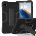 Custodia ibrida in stile robot Samsung Galaxy Tab A11 con supporto per il calcio - Nera