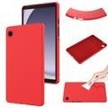 Custodia in silicone liquido per Samsung Galaxy Tab A11 - Rossa