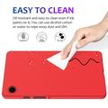 Custodia in silicone liquido per Samsung Galaxy Tab A11 - Rossa