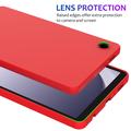 Custodia in silicone liquido per Samsung Galaxy Tab A11 - Rossa