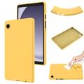 Custodia in silicone liquido per Samsung Galaxy Tab A11 - Gialla
