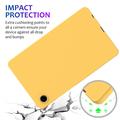 Custodia in silicone liquido per Samsung Galaxy Tab A11 - Gialla
