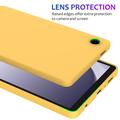 Custodia in silicone liquido per Samsung Galaxy Tab A11 - Gialla