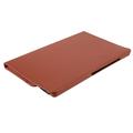 Custodia a Libro Rotante 360 per Samsung Galaxy Tab A11+ - Marrone