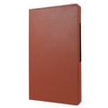 Custodia a Libro Rotante 360 per Samsung Galaxy Tab A11+ - Marrone