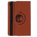 Custodia a Libro Rotante 360 per Samsung Galaxy Tab A11+ - Marrone