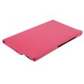 Custodia a Libro Rotante 360 per Samsung Galaxy Tab A11+ - Rosa Neon