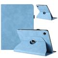 Custodia intelligente rotante a 360 Samsung Galaxy Tab A11+/A9+ con slot per carte - Azzurra