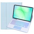 Custodia con tastiera Bluetooth per Samsung Galaxy Tab A11+ - Baby Blu
